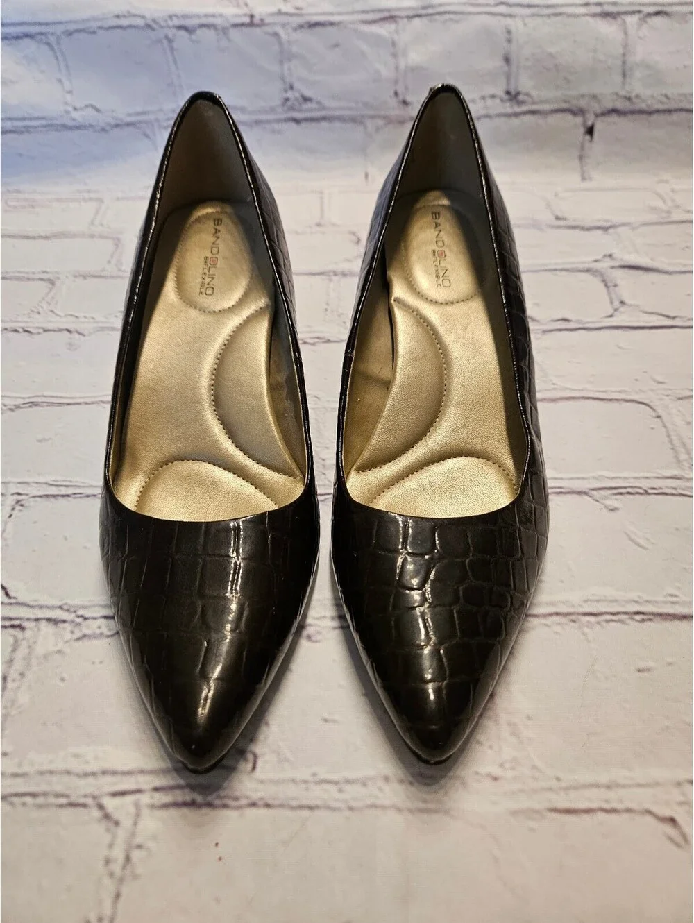 Bandolino Jossline Kitten Patent Leather Heels